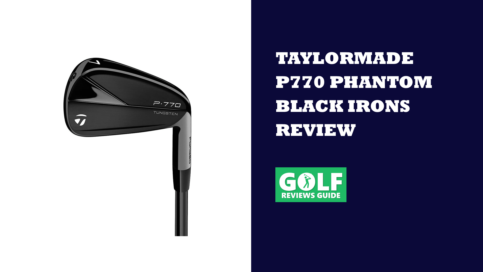 TaylorMade P770 Phantom Black Irons Review (Ny BLACK PVD)